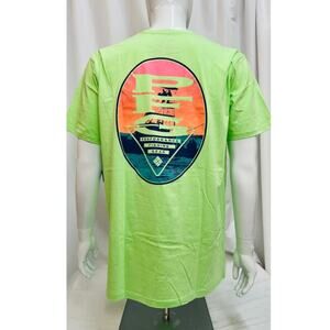 NWT! Columbia Keywest‎ Short Sleeve PFG Ocean Fishing Shirt MEDIUM